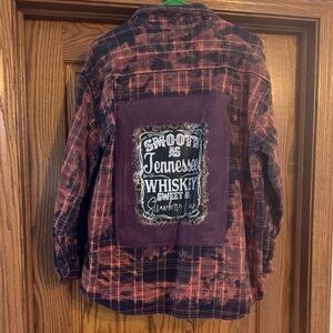 Red and Black repurposed flannel